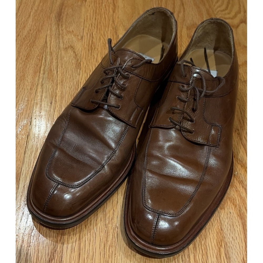 MEZLAN FIORE Oxford Dress Shoes Mens Size 12 M Brown  Leather Spain Split Toe